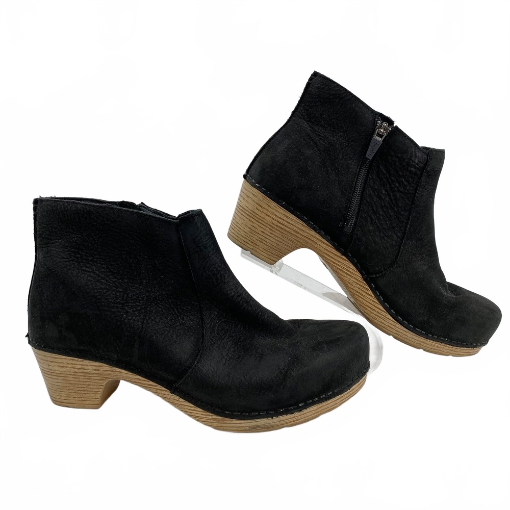 Dansko Black Leather Ankle Boots | Women’s EU39 Regular